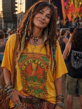 Red Hot Chili Peppers Concert Poster Tee, Retro T-shirt, Vintage.